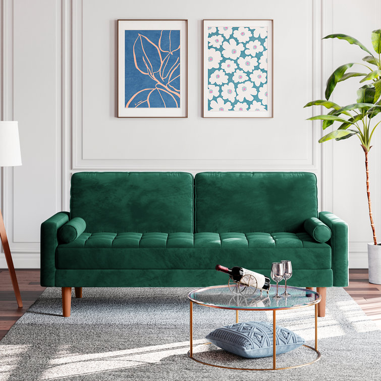 Wayfair deals velvet couch